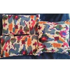 Callisto Home 3 Pillow Abstract Art Watercolor Modern 2 Lumber Throw Pillows NWT